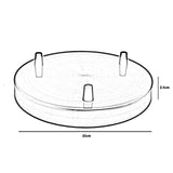 Multi-outlet ceiling rose, 3-way outlet five colors~2146-1