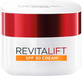 L’Oréal Paris Revitalift Hydrating SPF 30 Day Cream, Powerful Formula to Smooth appearance of Wrinkles, Firm & Moisturize Skin, Infused with Pro-Retinol & Elasti-Peptides, SPF30 Sun Protection, 50ml