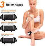 Electric Foot File, Ratukall Hard Skin Remover, Rechargeable Waterproof Callus Remover Pad Feet Care Kit, Professional Pedicure Tools Set with Storage Bag for Dry Dead Skin Cracked Heels Calluses