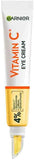 Garnier Vitamin C Eye Cream for Dark Circles, 4% Vitamin C, Niacinamide, Banana Powder, Caffeine, Brightening Eye Treatment For Dark Circles, Under Eye Bags And Puffiness, 15ml