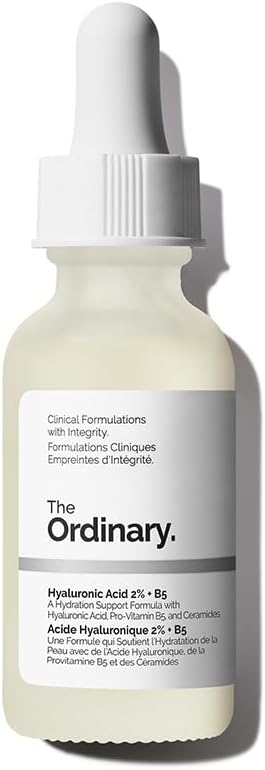 The Ordinary Hyaluronic Acid 2% + B5 (with Ceramides), Multi-Depth Hydration Serum for Plumper, Smoother Skin, 30ml