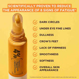 Garnier Vitamin C Eye Cream for Dark Circles, 4% Vitamin C, Niacinamide, Banana Powder, Caffeine, Brightening Eye Treatment For Dark Circles, Under Eye Bags And Puffiness, 15ml