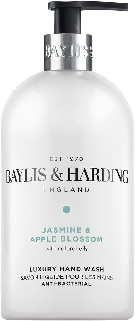 Baylis & Harding Jasmine and Apple Blossom Anti-Bacterial Hand Wash, 500 ml (Pack of 3) - Vegan Friendly