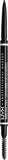 NYX Professional Makeup Micro Brow Pencil, Dual Ended With Mechanical Brow Pencil And Spoolie Brush, Vegan Formula, Shade: Ash Brown