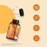 Vitamin D3 4000IU & K2 125μg (MK7) | 240 Easy to Swallow Vitamin D Tablets as Cholecalciferol | 8 Months Supply | VIT D3 K2 Supplements | 1 a Day VIT D