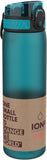 Ion8 Water Bottle, 500 ml/18 oz, Leak Proof, Easy to Open, Secure Lock, Dishwasher Safe, BPA Free, Hygienic Flip Cover, Carry Handle, Fits Cup Holders, Easy Clean, Carbon Neutral, Aqua