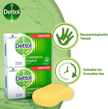 Dettol Antibacterial Soap Bar Multipack, 2 X 100g, Total 200g, Body Cleanser, Disinfectant, Kills 99.99% Of Germs, Effective Wash, Hygiene Essential