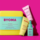 BYOMA Clarifying Starter Kit with Mini Cleanser, Light Cream and Clarifying Serum