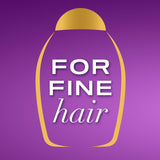 OGX Biotin and Collagen Volumising Hair Shampoo, Thick and Full, with Vitamin B7 Biotin, and Collagen, for Fine Hair, Sulfate Free Surfactants, 385ml