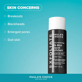 Paula's Choice SKIN PERFECTING 2% BHA Liquid Exfoliant - Face Exfoliating Peel Fights Blackheads & Enlarged Pores - for a Healthy Glow - with Salicylic Acid - Combination & Oily Skin - 30 ml