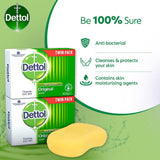 Dettol Antibacterial Soap Bar Multipack, 2 X 100g, Total 200g, Body Cleanser, Disinfectant, Kills 99.99% Of Germs, Effective Wash, Hygiene Essential