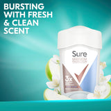 Sure Women Maximum Protection Clean Scent Anti-Perspirant Cream Deodorant Stick with 3x stronger* sweat protection for 96 hour sweat and odour protection 45 ml