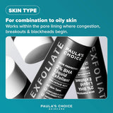 Paula's Choice SKIN PERFECTING 2% BHA Liquid Exfoliant - Face Exfoliating Peel Fights Blackheads & Enlarged Pores - for a Healthy Glow - with Salicylic Acid - Combination & Oily Skin - 30 ml