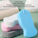 4pieces Magic Exfoliatings Sponge, Skin Exfoliatings Shower Sponge, Double Sided Soft Bath Sponges, 3D Body Shower Scrubber Sponges, Reusable Dead Skin Remover for Adults Kids