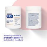 E45 Cream 500 g Tub – Moisturiser for Dry Skin and Sensitive Skin - Emollient Body Cream to Soothe Dry and Irritated Skin - Itchy Skin, Eczema Cream - Perfume-Free Face Cream and Non-Greasy Hand Cream