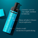 St.Tropez Self Tan Express Mousse, Fast Acting Fake Tan, Develops in 1-3 Hours, Streak-Free Finish, Vegan, Natural & Cruelty Free, 200 ml
