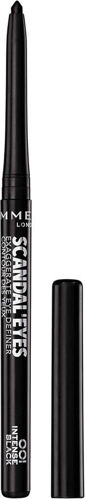 Rimmel London Scandaleyes Exaggerate Eye Definer, 001 Intense Black, 0.35g