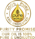 Pure World Natural Castor Oil 100ML Cold, & Freshly Pressed 100% Pure and Undiluted Hexane Free Eyebrows, Nails, Beard, Hair, Eyelash Growth Cruelty Free Food Grade