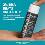 Paula's Choice SKIN PERFECTING 2% BHA Liquid Exfoliant - Face Exfoliating Peel Fights Blackheads & Enlarged Pores - for a Healthy Glow - with Salicylic Acid - Combination & Oily Skin - 30 ml