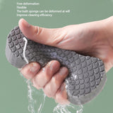 4pieces Magic Exfoliatings Sponge, Skin Exfoliatings Shower Sponge, Double Sided Soft Bath Sponges, 3D Body Shower Scrubber Sponges, Reusable Dead Skin Remover for Adults Kids