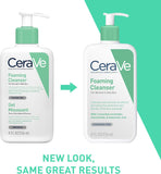 CeraVe Foaming Cleanser for Normal to Oily Skin with Niacinamide and 3 Essential Ceramides