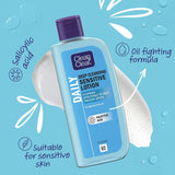 Clean & Clear Deep Cleansing Lotion for Sensitive Skin (1x 200ml), Clean and Clear Facial Cleanser with Salicylic Acid to Deeply Clean, Remove Dirt and Oil, Help Prevent Spots
