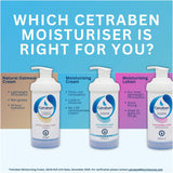Cetraben Moisturising Cream, For Dry, Itchy, Sensitive & Eczema-Prone Skin, Soothe, Moisturise, Hydrate, & Protect, Dermatological Moisturiser,Daily Use on the Body, Fragrance Free, 1 x 475ml