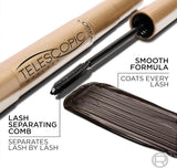 L'Oréal Paris Mascara, Telescopic Original Mascara to Achieve Dramatic Length and Definition, Up to +71 Percent Lengthening Effect, Smudge-Resistant and Long-Wearing Formula for Up to 36H Wear, 8ml