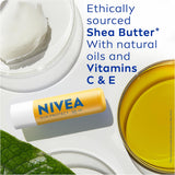NIVEA SUN Protect Caring Lip Balm SPF50 (4.8g), Factor 50 Balm with Shea Butter, Protection Against UVA/UVB Rays with 24H Moisture, Lip Care, No White Cast