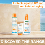 Garnier Ambre Solaire SPF 50+ Sensitive Dry Mist Sun Cream Spray 150ml, UVA & UVB Protection