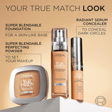 L'Oréal Paris Foundation for Face, Skincare Infused with Hyaluronic Acid, True Match Hydrating Liquid Foundation for All Skin Tones, SPF 16, 3N Creamy Beige, 30 ml