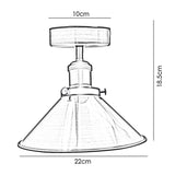 Vintage Industrial Ceiling Lights Retro Black Shade Pendant Sconce Lamp~2599-2